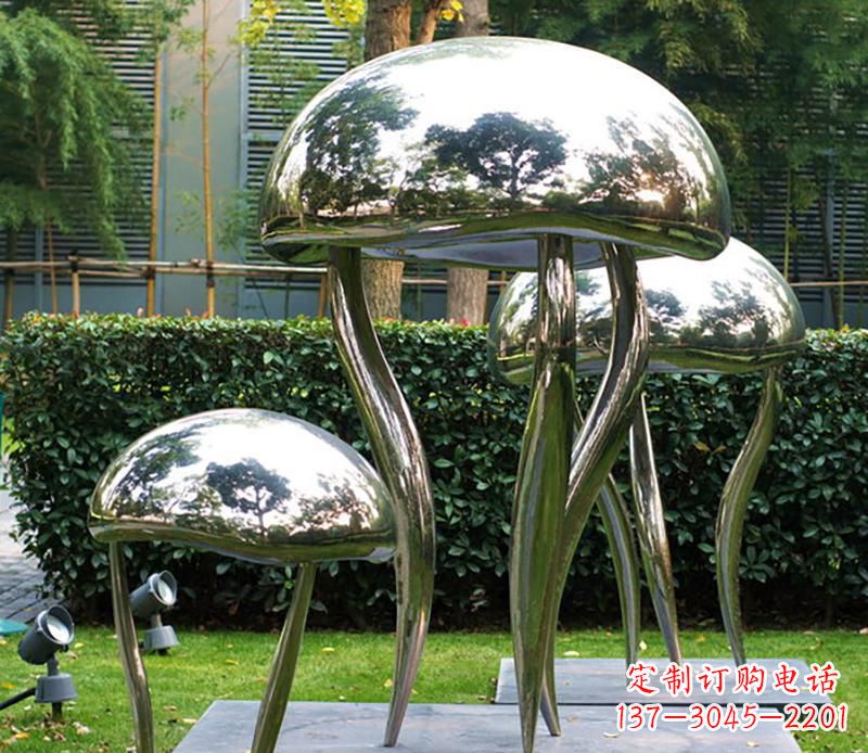 成都艺术水母不锈钢雕塑
