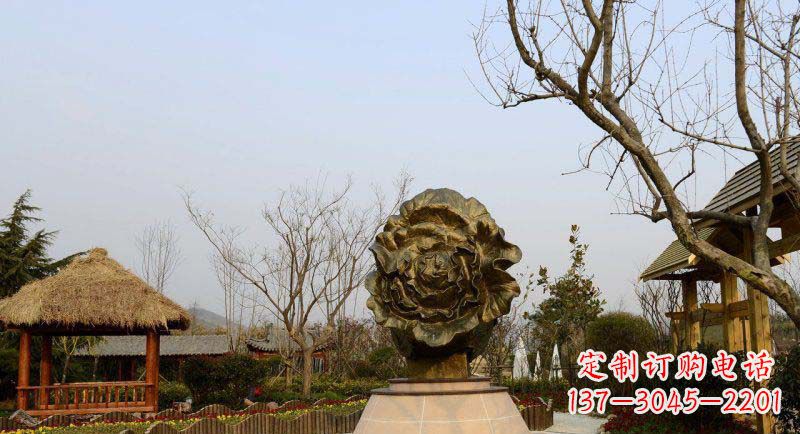 成都公园大白菜景观铜雕