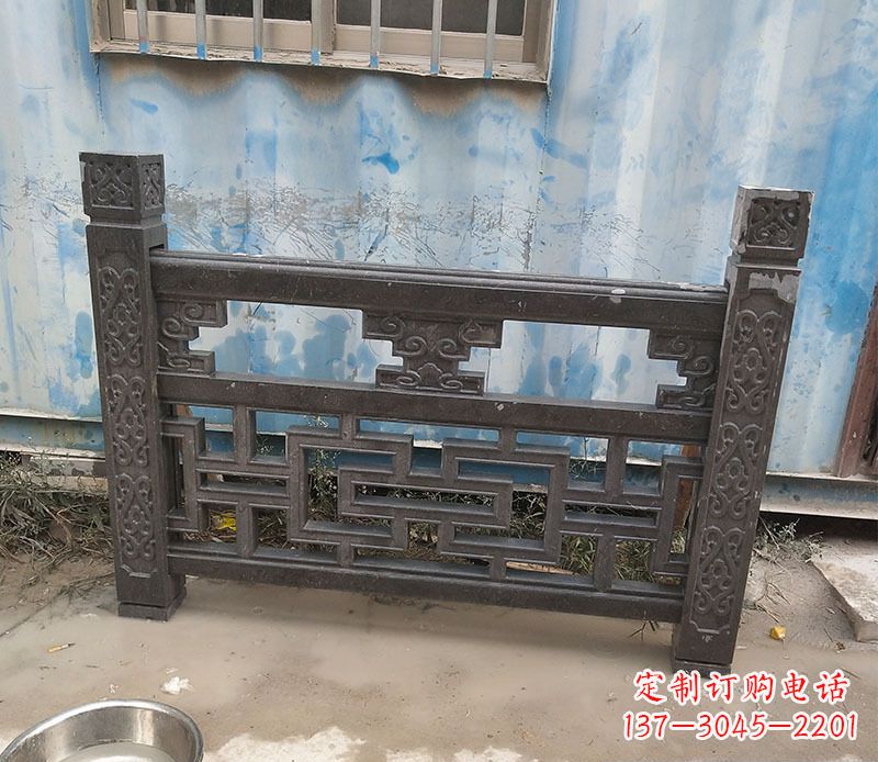 成都集乐馆大理石栏板雕塑