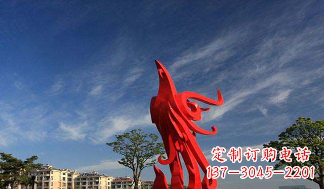成都精美不锈钢凤凰雕塑