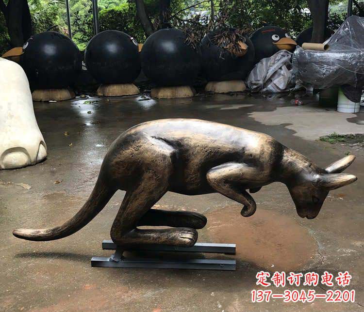 成都中领雕塑袋鼠铜雕