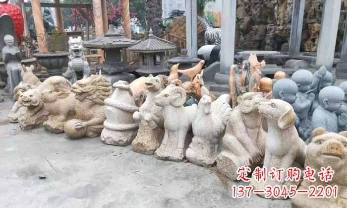 成都十二生肖动物雕塑