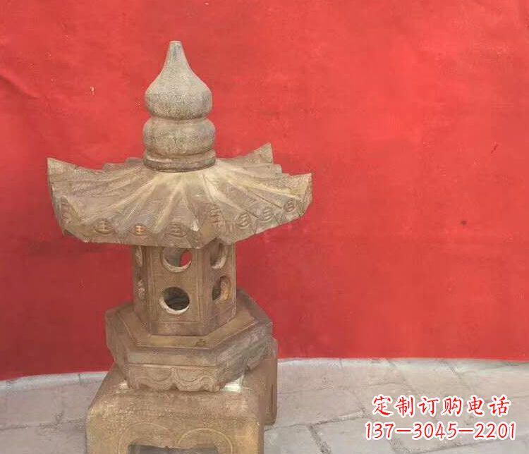 成都景观仿古石灯雕塑