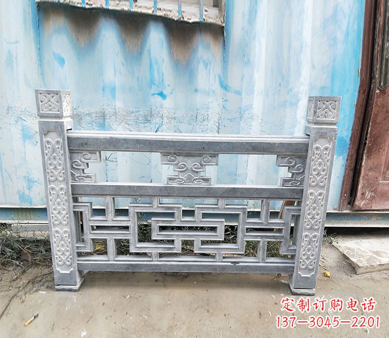 成都艺术精美的公园仿古石栏板雕刻