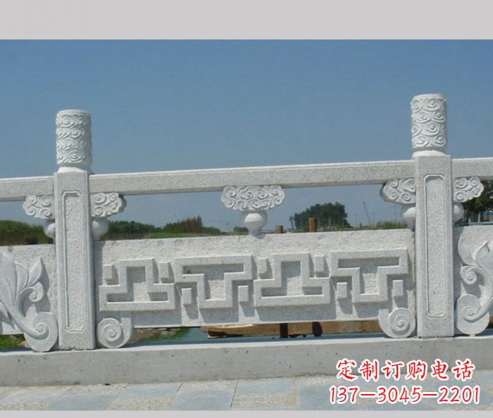 成都公园景观大理石栏板雕塑 (6)
