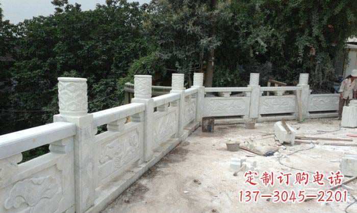 成都公园景观大理石栏板雕塑 (3)