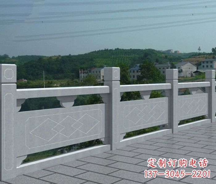 成都公园景观大理石栏板雕塑_1