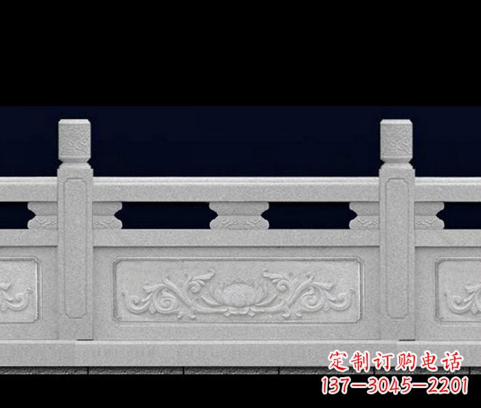 成都公园景观大理石栏板雕塑_2