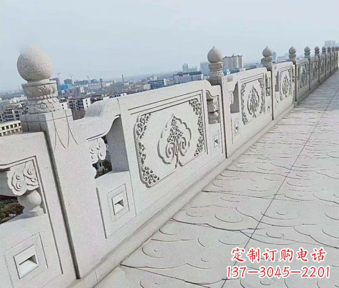 成都公园景观大理石栏板石雕 (7)