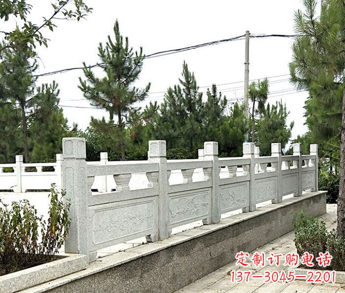 成都公园景观大理石栏板石雕 (10)