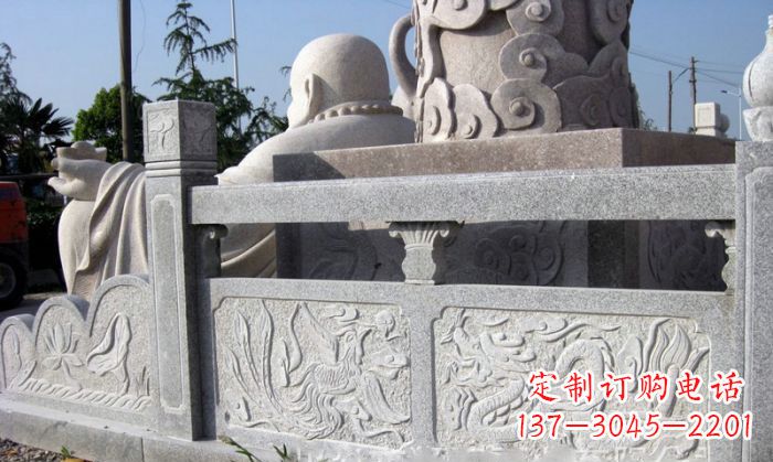 成都公园景观大理石栏板石雕_1