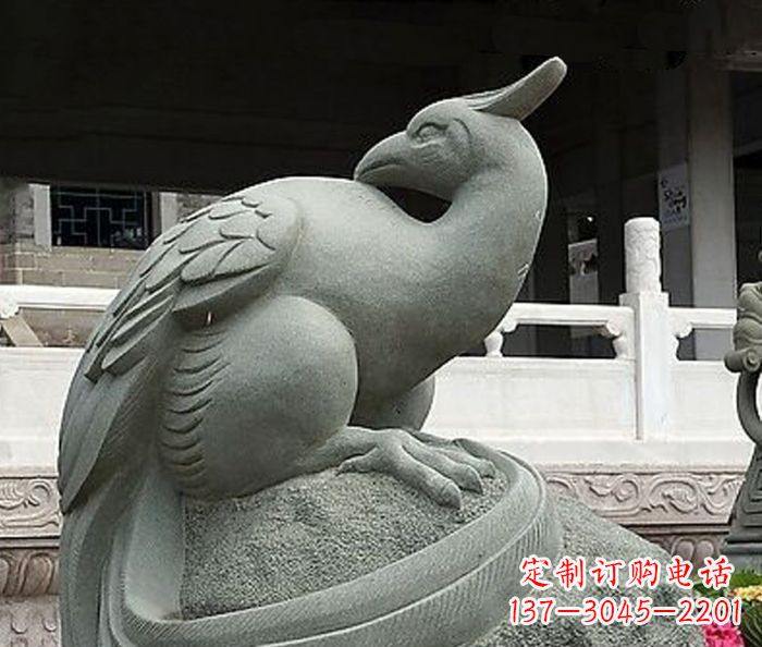 成都精美的凤凰石雕