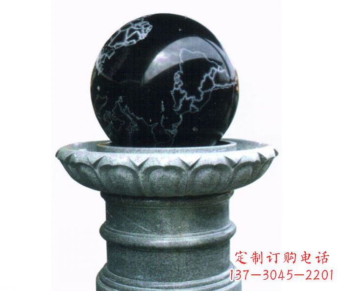 成都风水球喷泉石雕——营造悠然自在的公园氛围