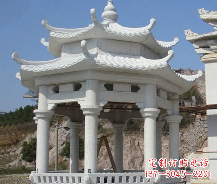 成都专业汉白玉凉亭雕塑
