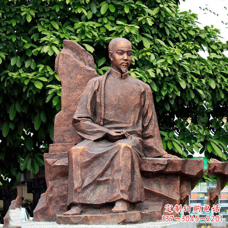 成都清朝名人叶天士纯铜雕像