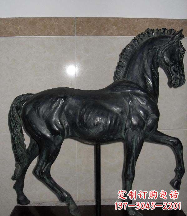 成都公园马动物景观铜雕