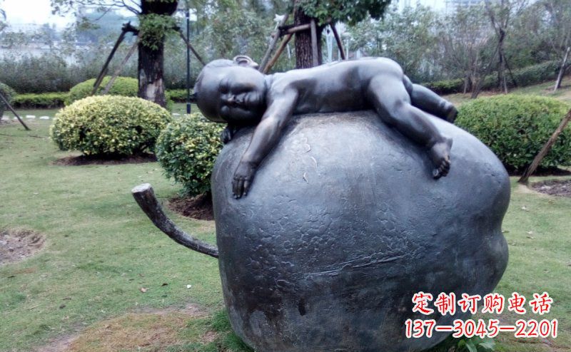 成都精致可爱的苹果雕塑