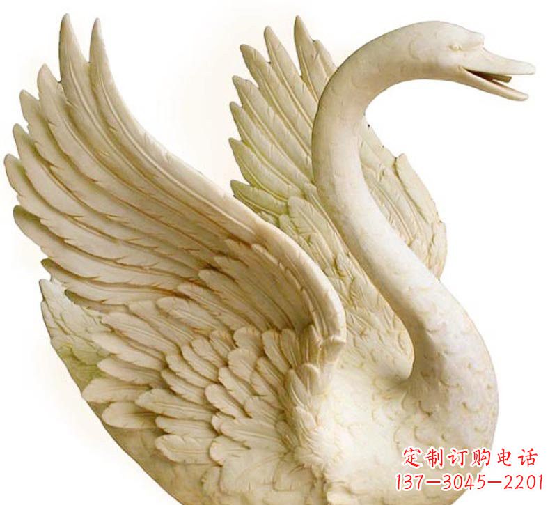 成都经典设计,灵动优雅,真实天鹅石雕塑