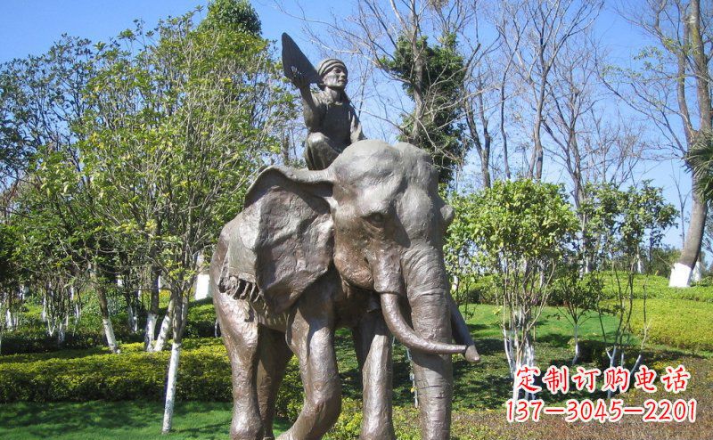成都 令人惊叹的大象铜雕塑