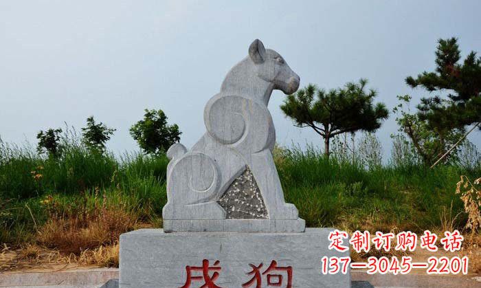 成都青石生肖动物雕塑