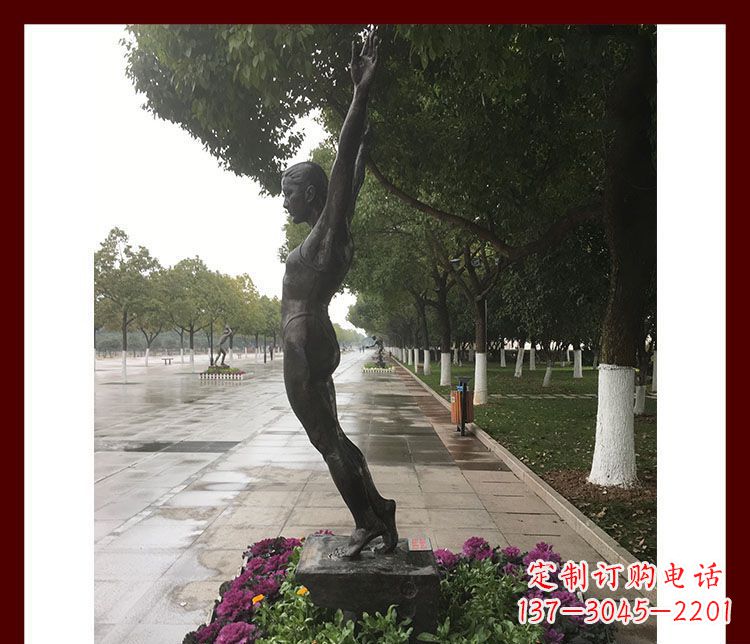 成都产品名称青春力量——运动员铜雕