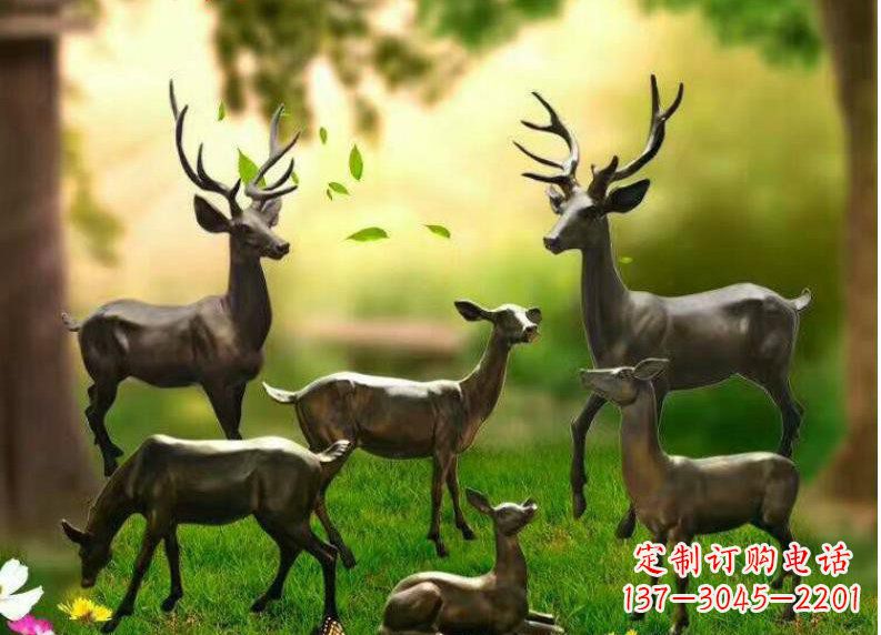 成都公园动物铜雕塑