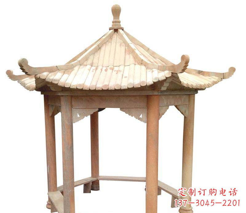 成都精美六角凉亭雕塑