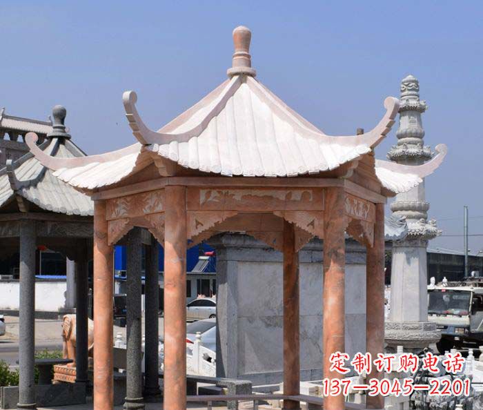 成都中领雕塑设计凉亭雕塑,清新简约添美感