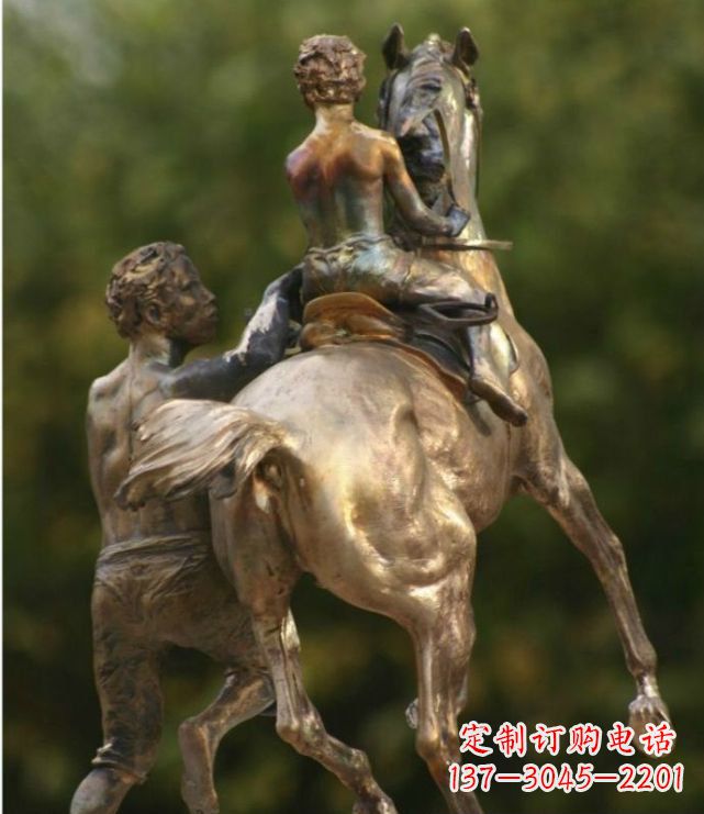 成都浪漫无限,精致骑马铜雕