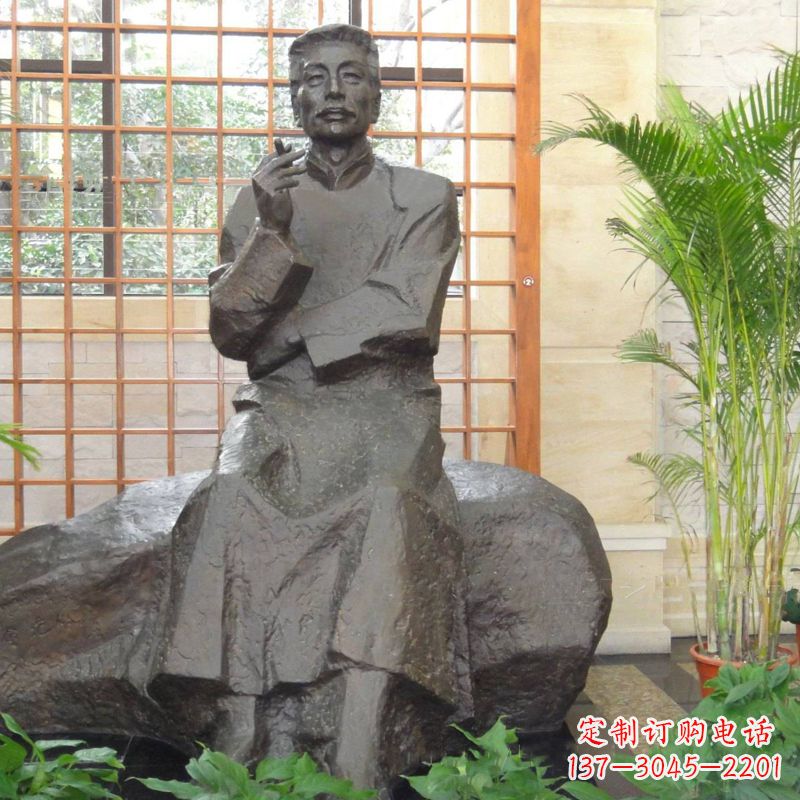 成都中领雕塑|传承历史文化的鲁迅铜雕像
