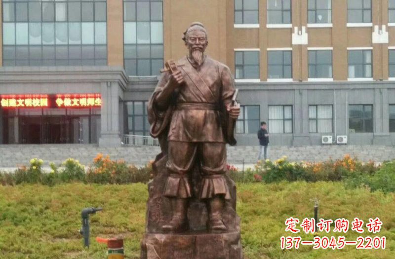 成都传承古代名人铜雕——鲁班雕像