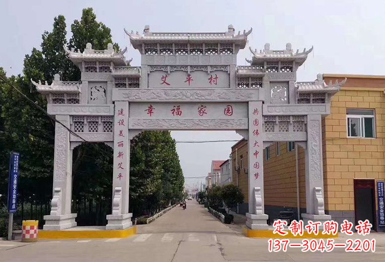 成都精美古代牌坊雕塑,尽显贵族品质