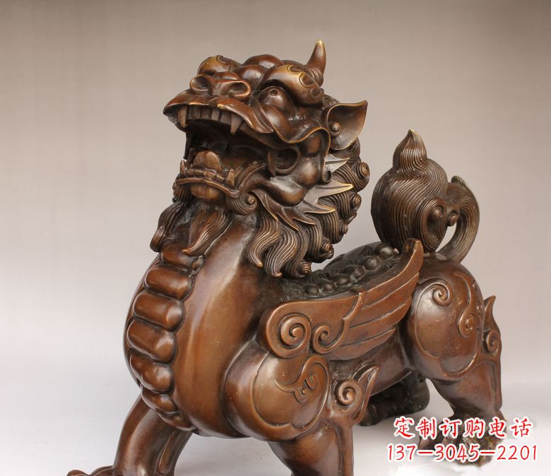 成都古代神兽貔貅铜雕