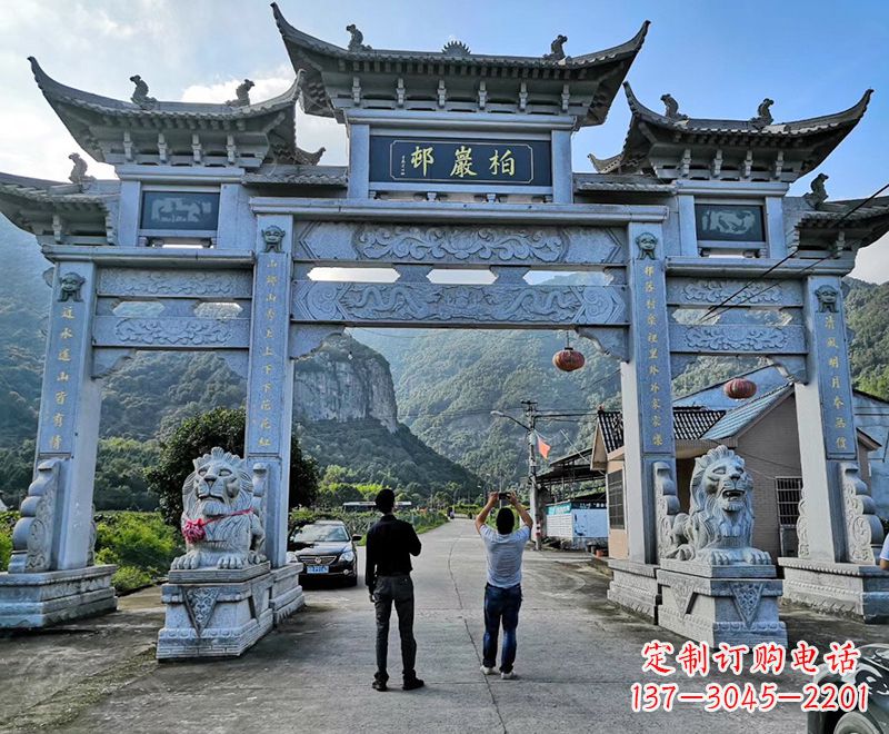 成都古典牌坊石雕塑
