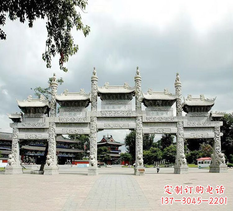 成都古代石牌坊雕塑