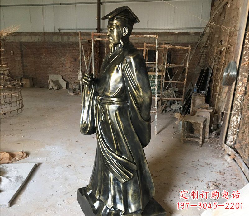 成都千古经典——代表古代艺术审美的王羲之雕塑