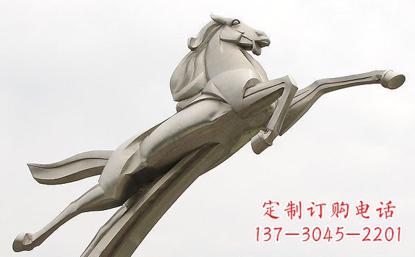 成都精美不锈钢一马当先雕塑