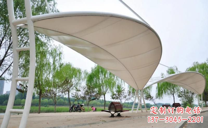 成都广场不锈钢凉亭雕塑