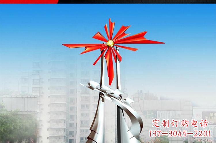 成都令人叹为观止的牡丹景观雕塑