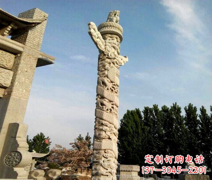 成都广场景观华表石雕 (2)