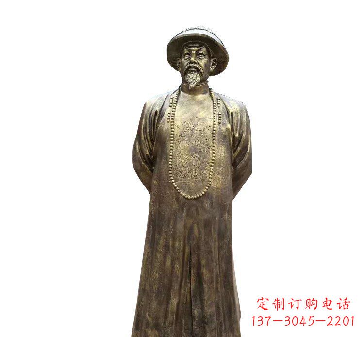 成都纪念林则徐的铜雕精品
