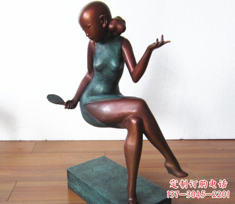 成都高雅美女铜雕,展现优雅唯美