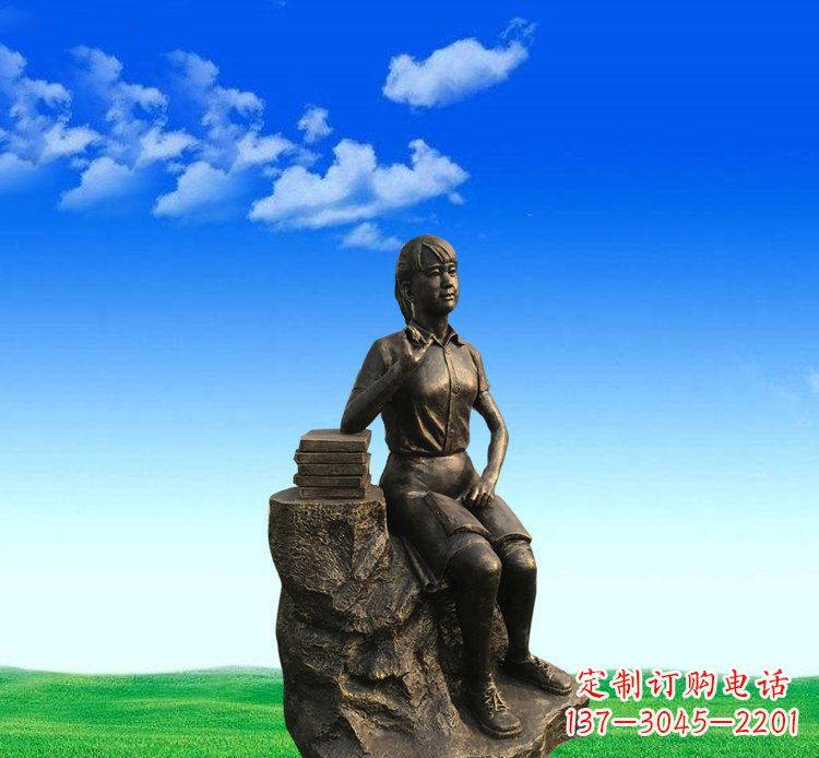 成都展现美丽的美女雕塑