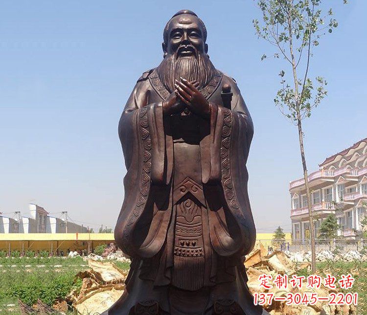 成都精美的纪念孔子雕像,珍藏中华文化精髓
