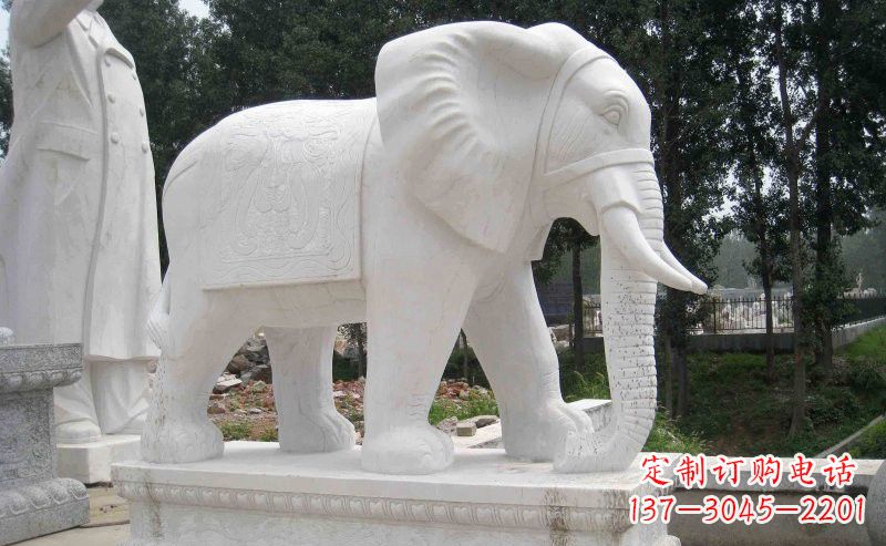 成都汉白玉大象雕塑