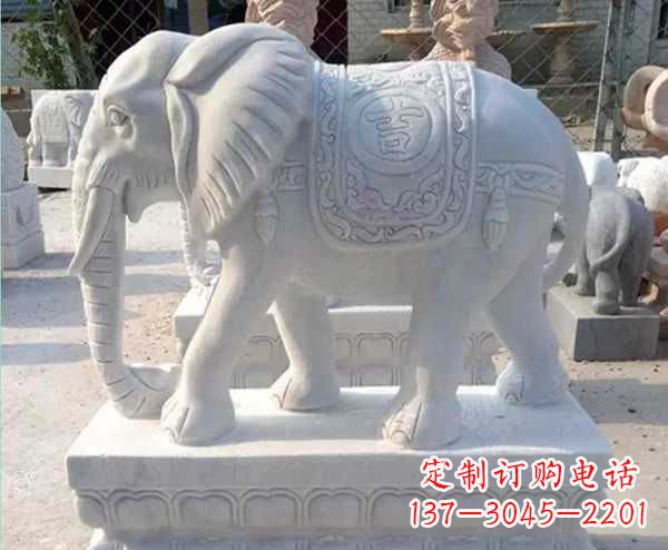 成都高贵厚重的大象雕塑