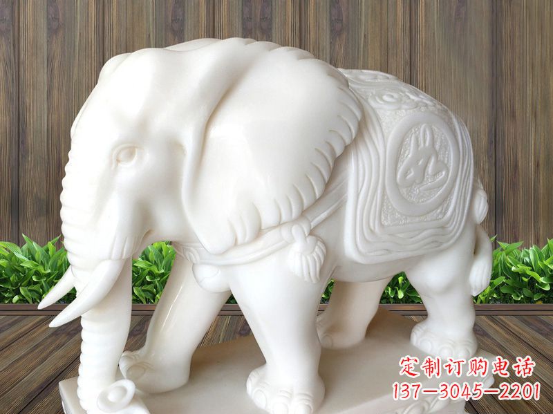 成都玉雕吉祥大象石雕,祈福家中镇宅