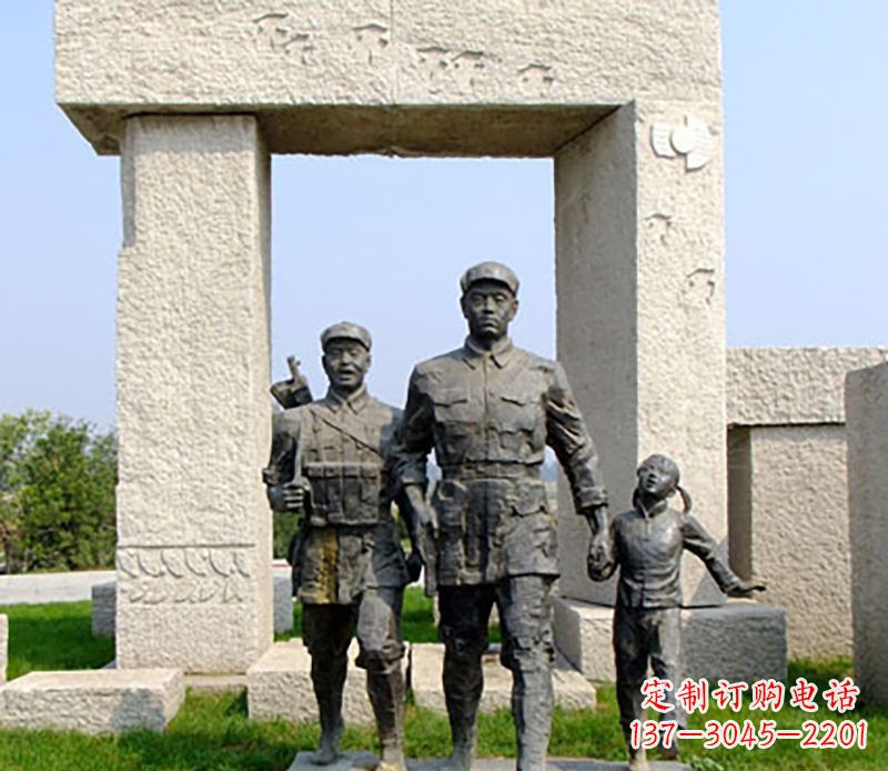 成都红军公园雕塑,精致而独特