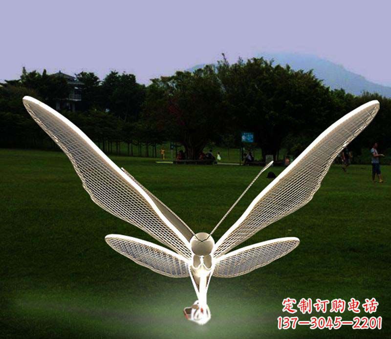 成都花园不锈钢装饰蝴蝶雕塑