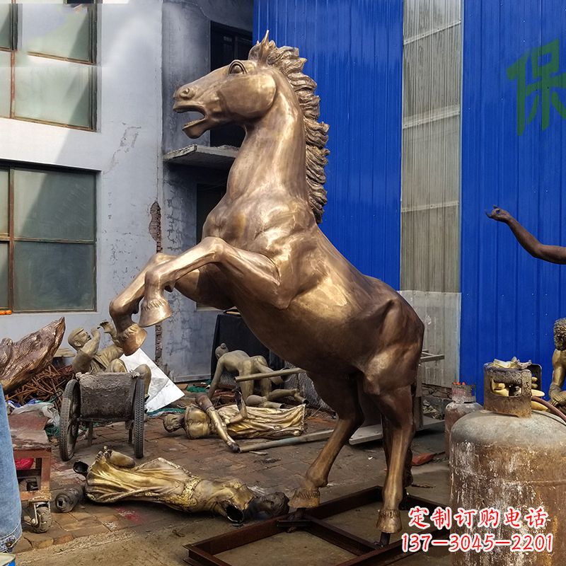 成都黄铜马儿雕塑
